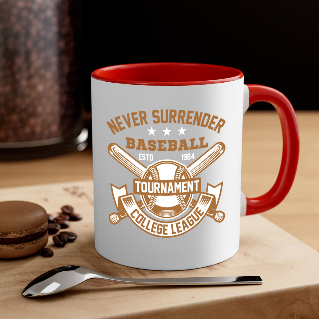 Never 624#- baseball-Mug / Coffee Cup