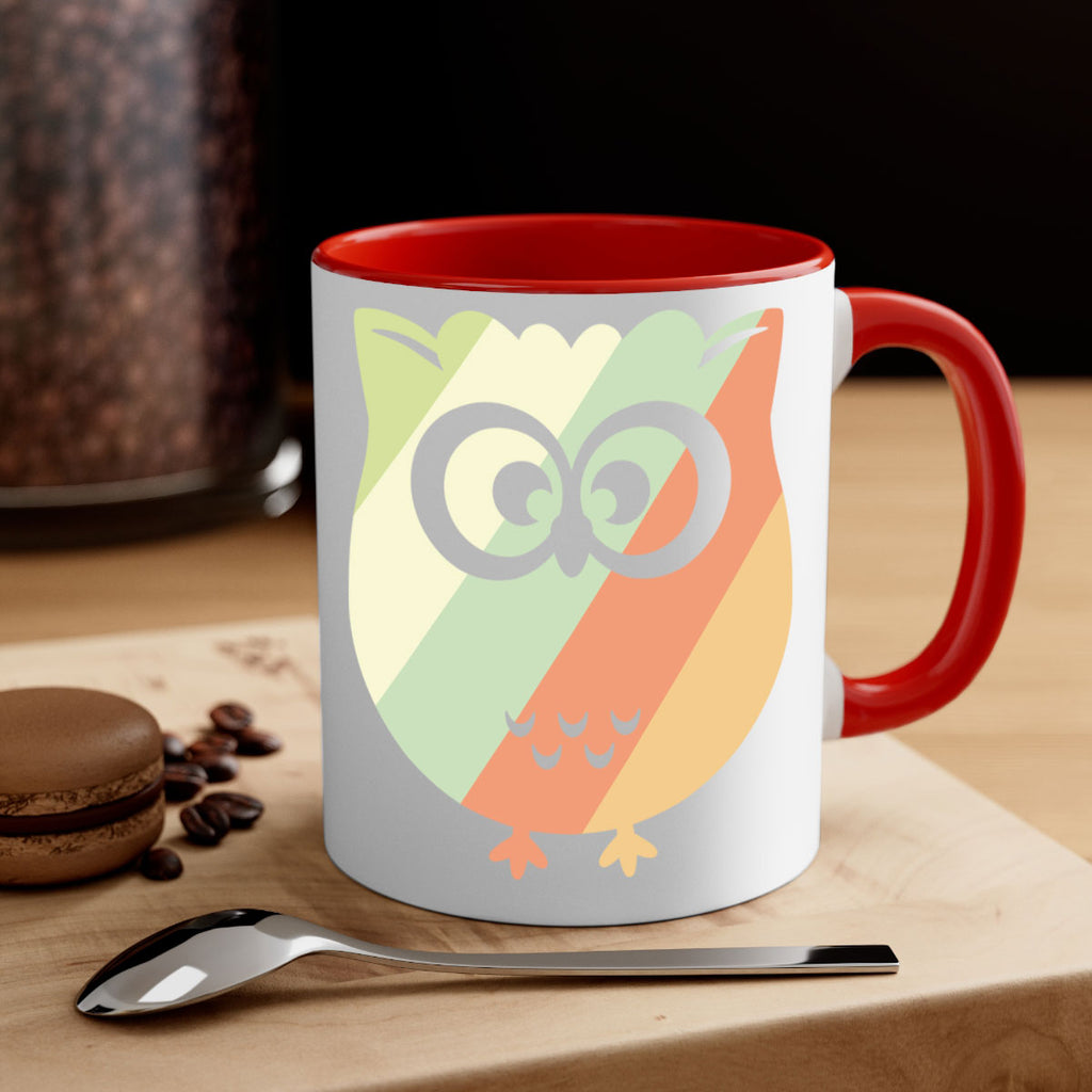 Owl Retro Style Vintage A TurtleRabbit 15#- owl-Mug / Coffee Cup