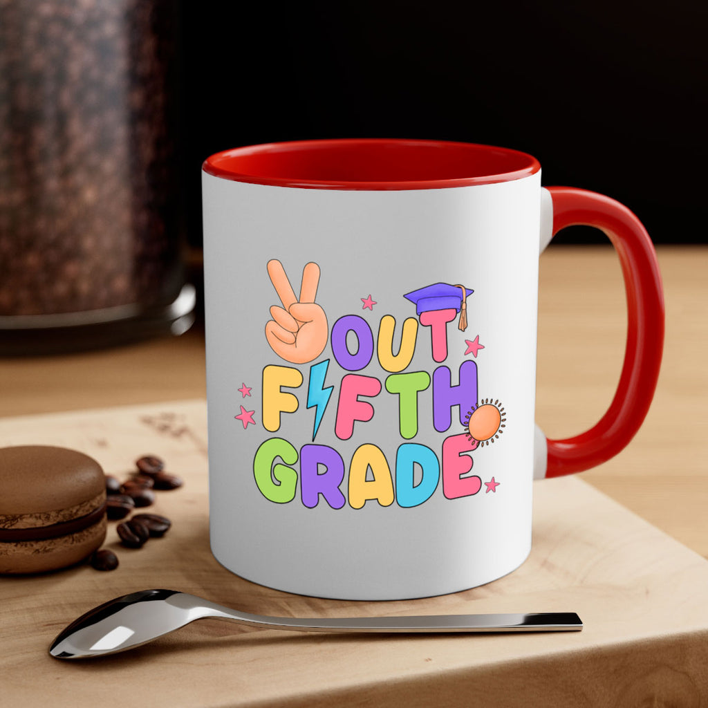 Peace Out 5th Grade Peace 20#- 5th grade-Mug / Coffee Cup