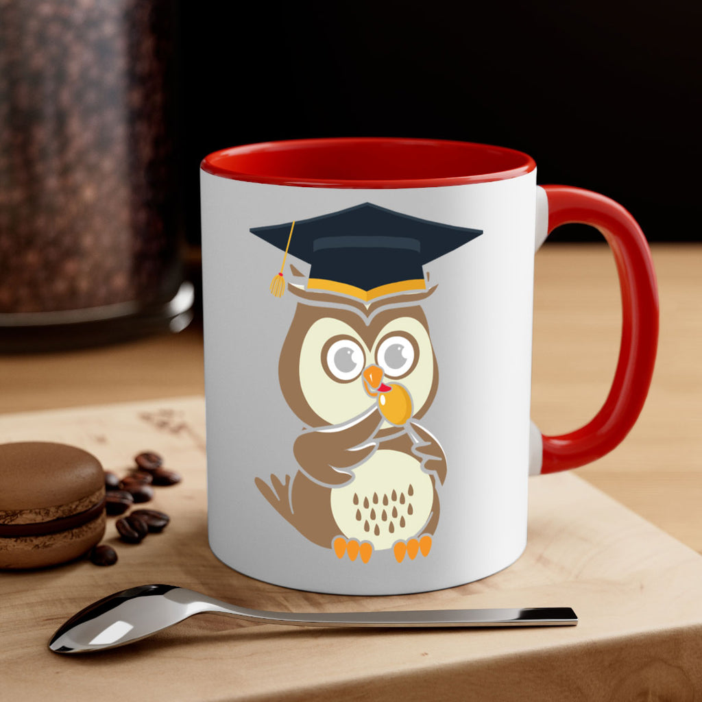 Profesor Owl Licks Candy A TurtleRabbit 17#- owl-Mug / Coffee Cup
