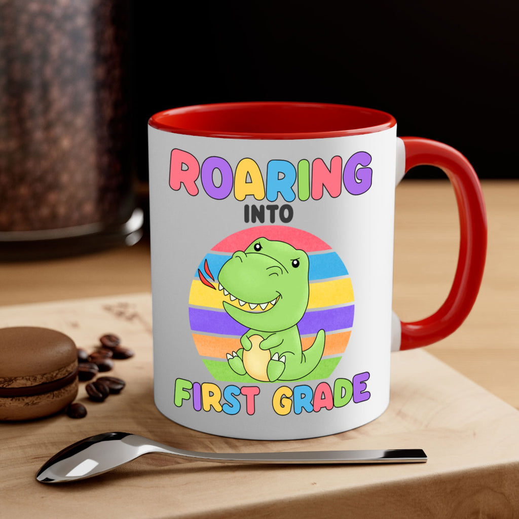 Roaring to 1st Grade Trex 2#- First Grade-Mug / Coffee Cup