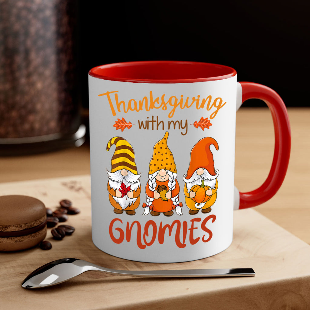 ThanksgivingWithGnomiesFall 610#- fall-Mug / Coffee Cup