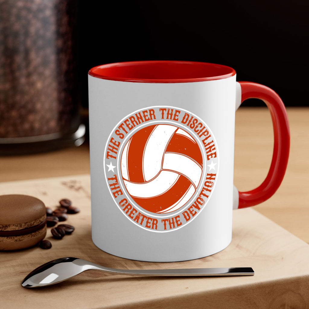 The sterner the discipline the greater the devotion Style 176#- volleyball-Mug / Coffee Cup
