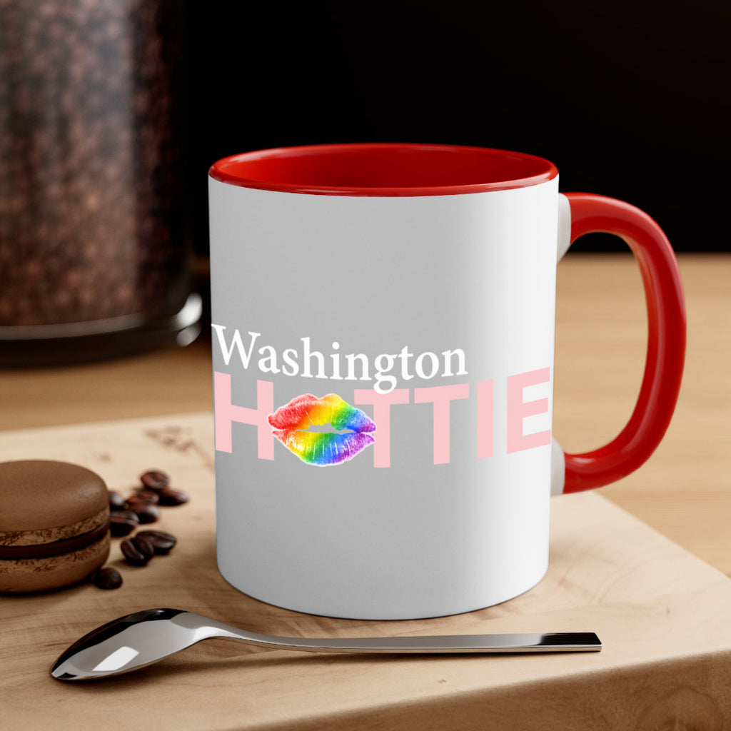 Washington Hottie with rainbow lips 98#- Hottie Collection-Mug / Coffee Cup