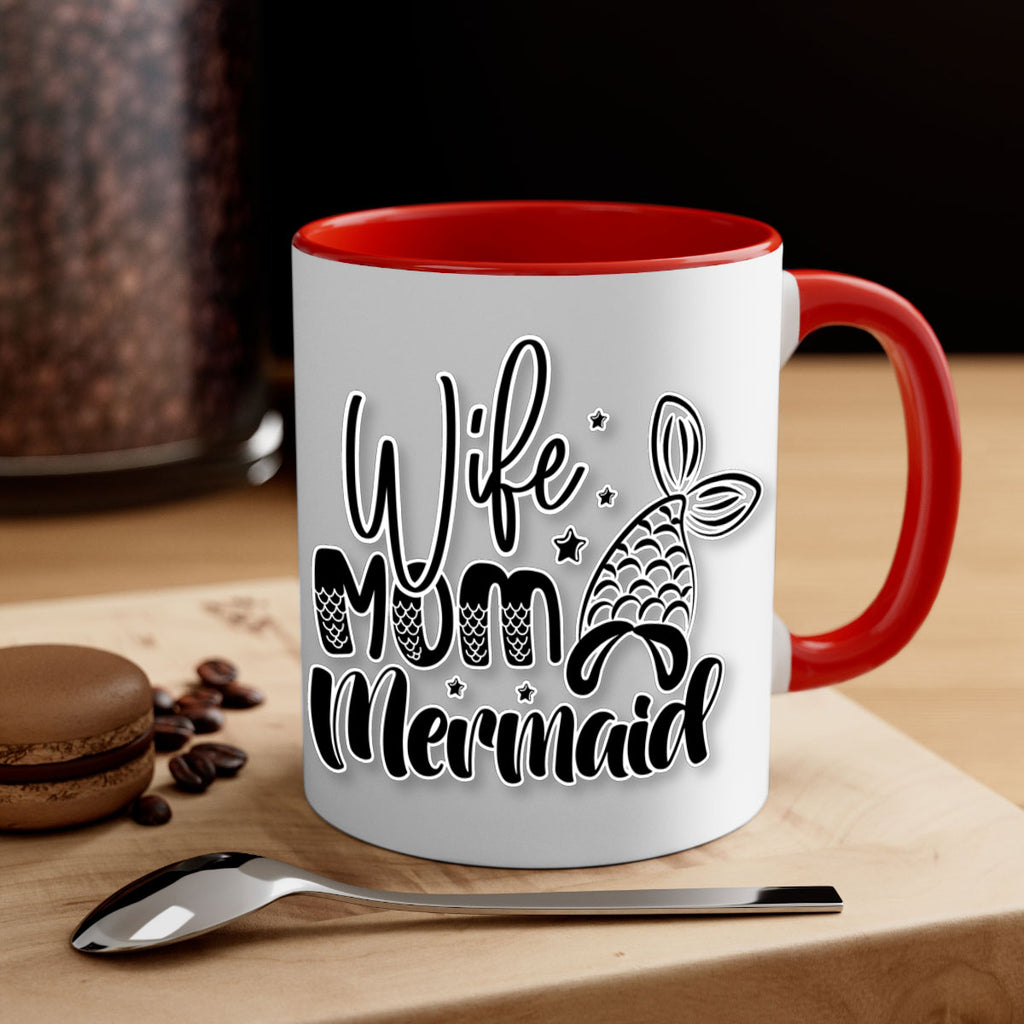 Wife Mom Mermaid 675#- mermaid-Mug / Coffee Cup