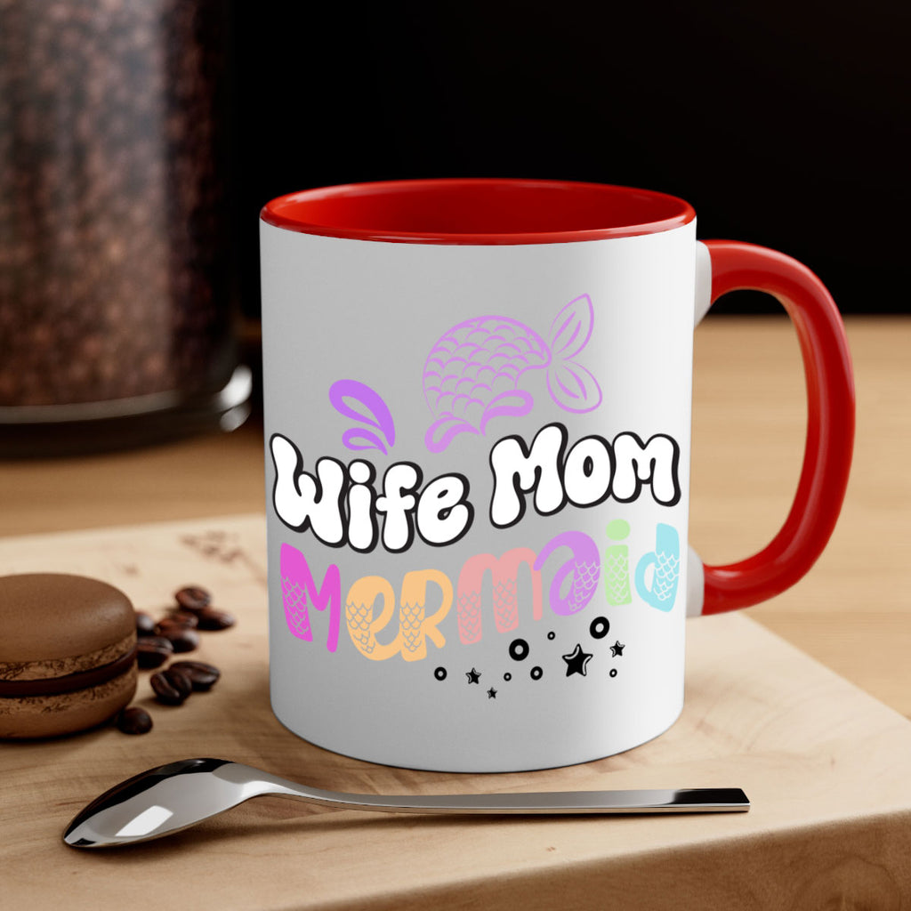 Wife Mom Mermaid 676#- mermaid-Mug / Coffee Cup