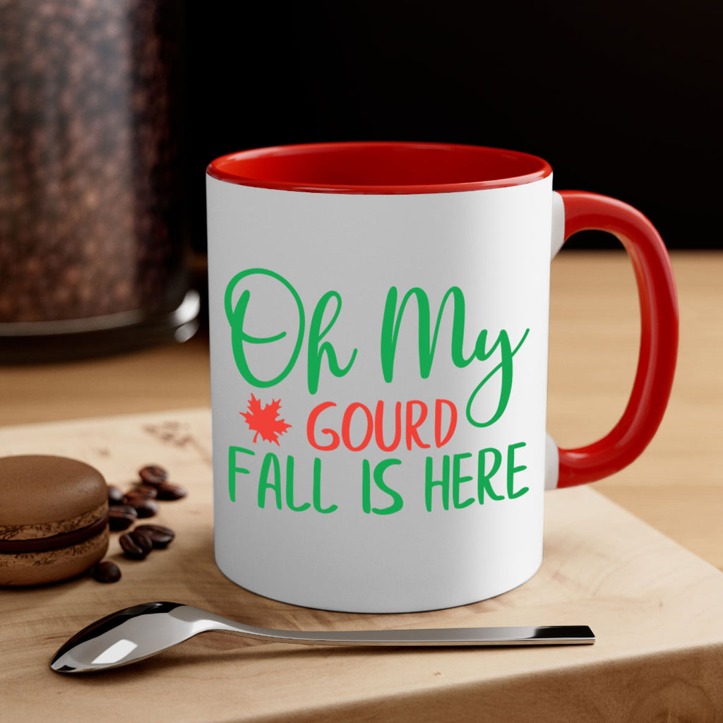 oh my gourd fall is here 454#- fall-Mug / Coffee Cup