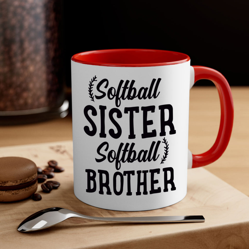 softball sister softball brother 2273#- softball-Mug / Coffee Cup