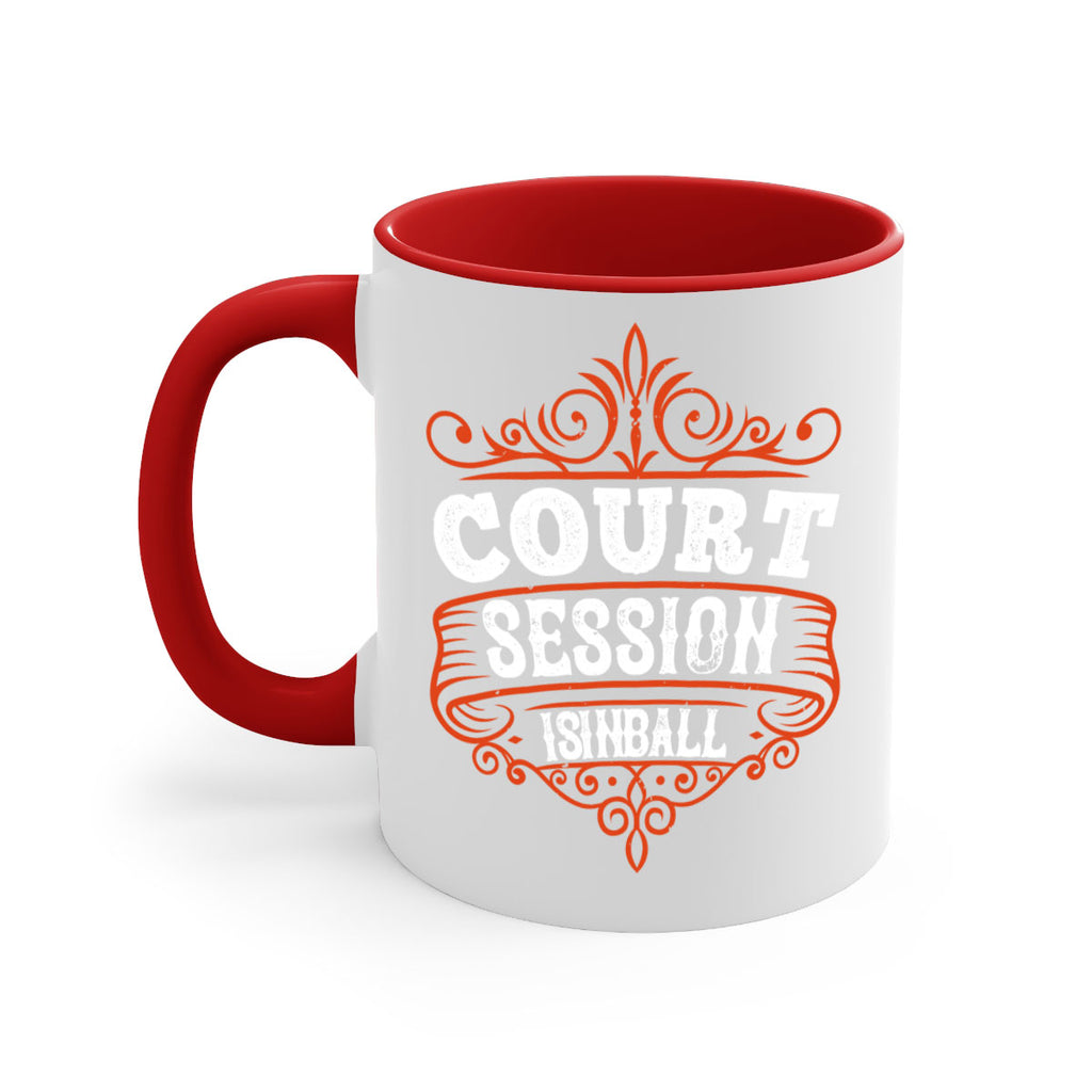Court is in ball session 1569#- basketball-Mug / Coffee Cup