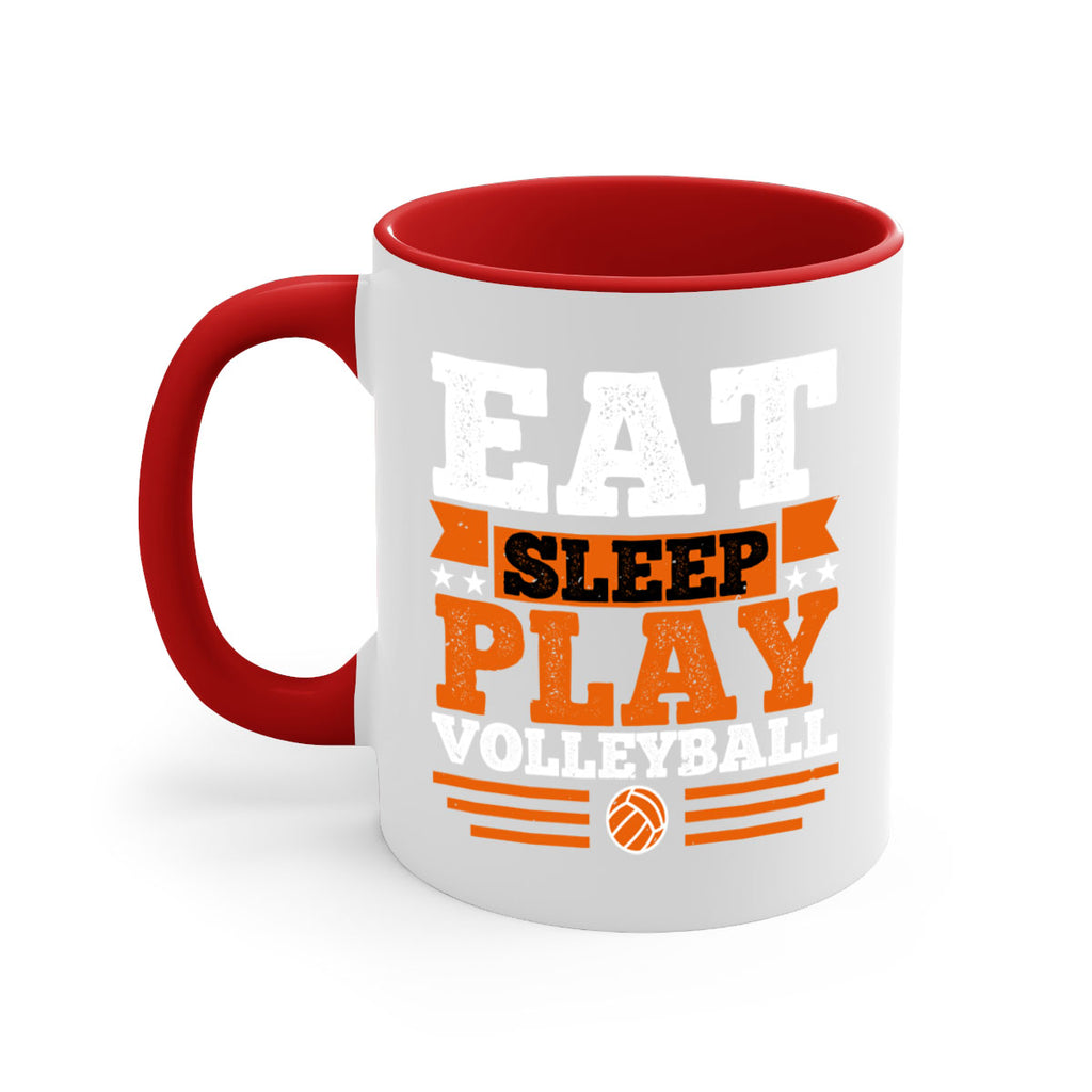 Eat sleep play volleyball 1287#- basketball-Mug / Coffee Cup