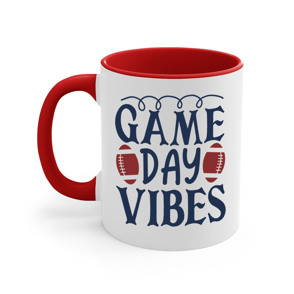 Game day vibes 1541#- football-Mug / Coffee Cup
