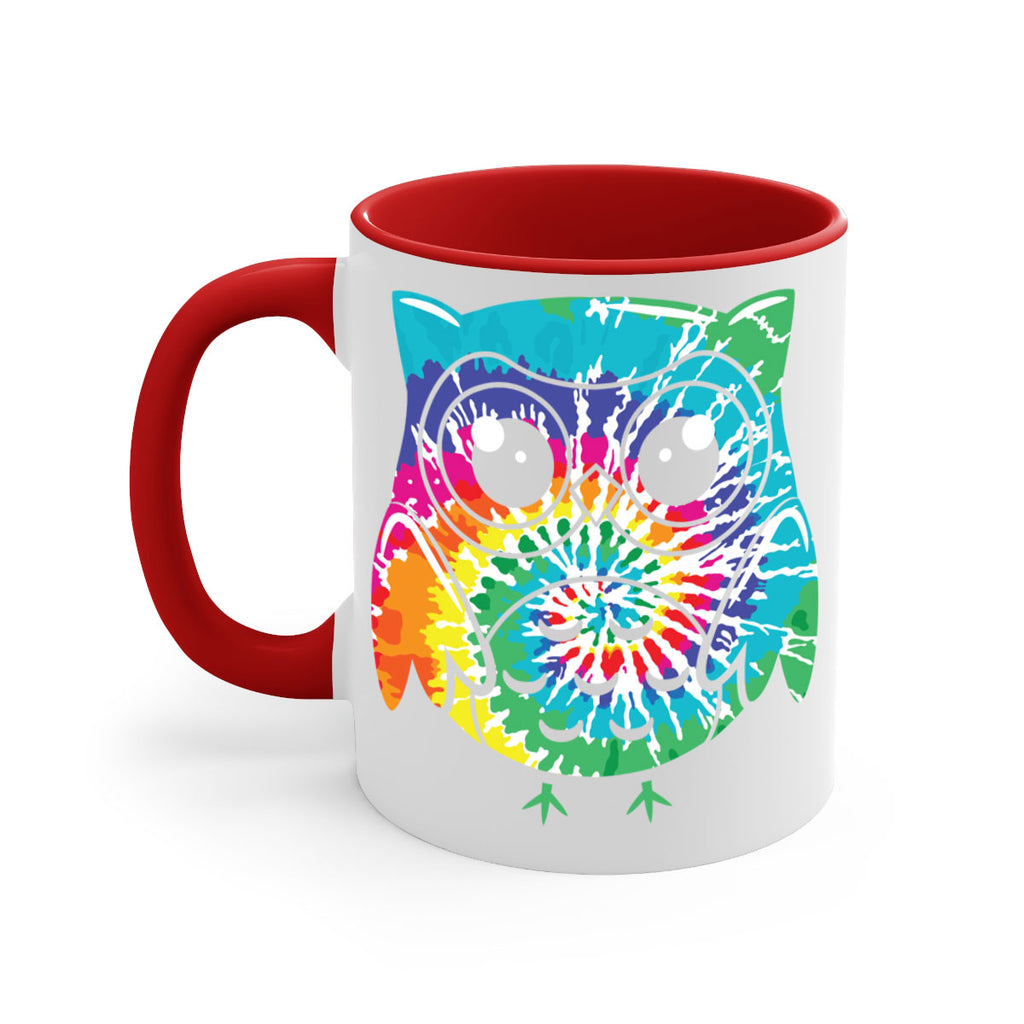 Graphic Owl Tiedye A TurtleRabbit 8#- owl-Mug / Coffee Cup