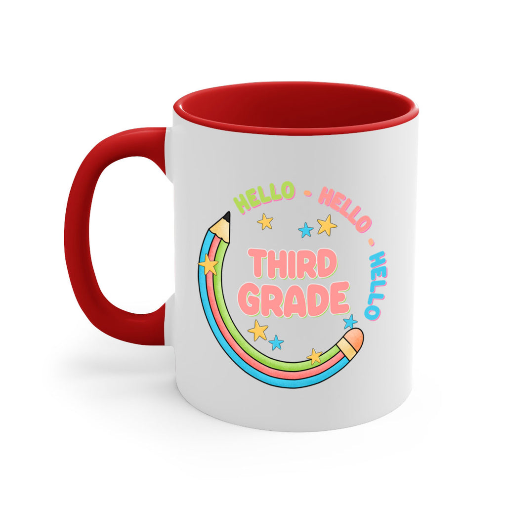 Hello 3rd Grade Pencil 10#- Third Grade-Mug / Coffee Cup