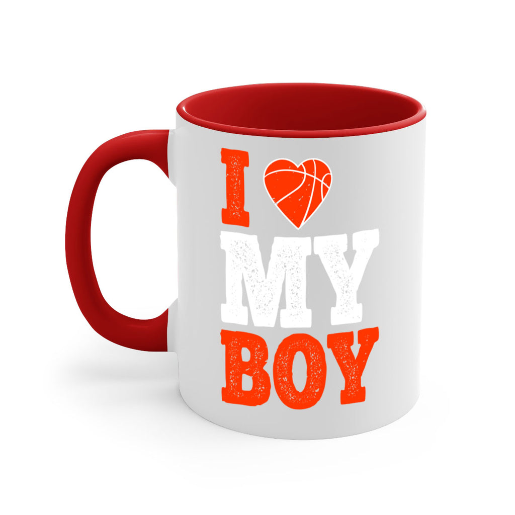I love my boy 1108#- basketball-Mug / Coffee Cup