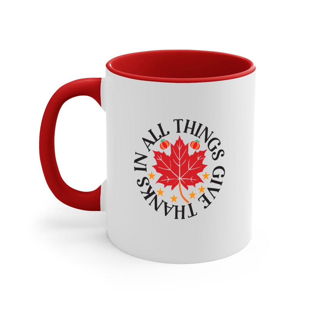 Inallthingsgivethanks 353#- fall-Mug / Coffee Cup