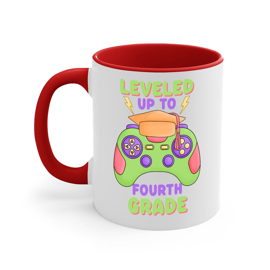 Leveled up to 4th Grade 16#- 4th grade-Mug / Coffee Cup