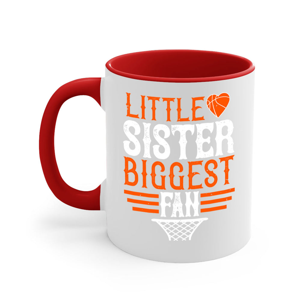 Little sister biggest fan 837#- basketball-Mug / Coffee Cup