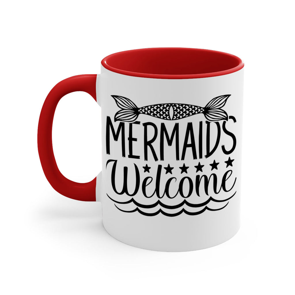 Mermaids Welcome 496#- mermaid-Mug / Coffee Cup