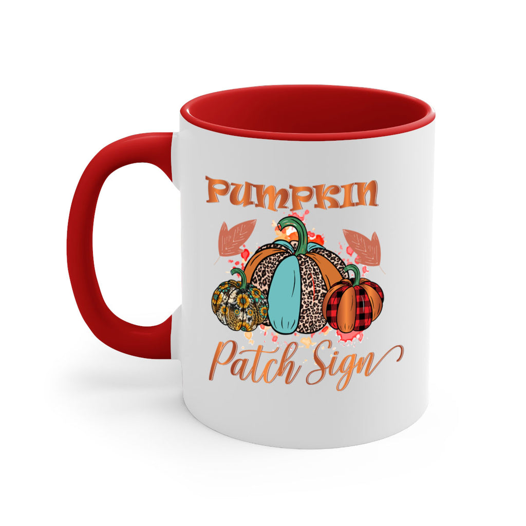 Pumpkin Patch Sign 530#- fall-Mug / Coffee Cup