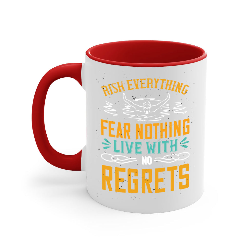 RISK EVERYTHING FEAR NOTHING 550#- swimming-Mug / Coffee Cup