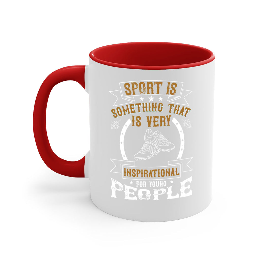 Sport is something that is very inspirational for young people 432#- soccer-Mug / Coffee Cup