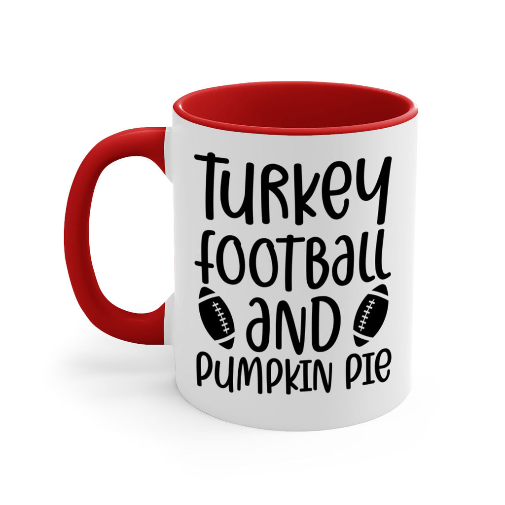 Turkey Football And Pumpkin Pie 622#- fall-Mug / Coffee Cup