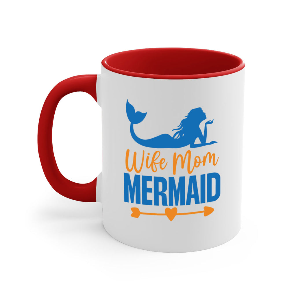 Wife Mom Mermaid 673#- mermaid-Mug / Coffee Cup