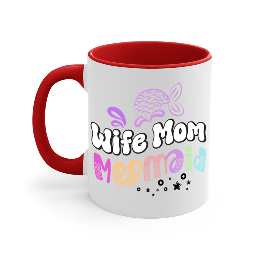 Wife Mom Mermaid 676#- mermaid-Mug / Coffee Cup