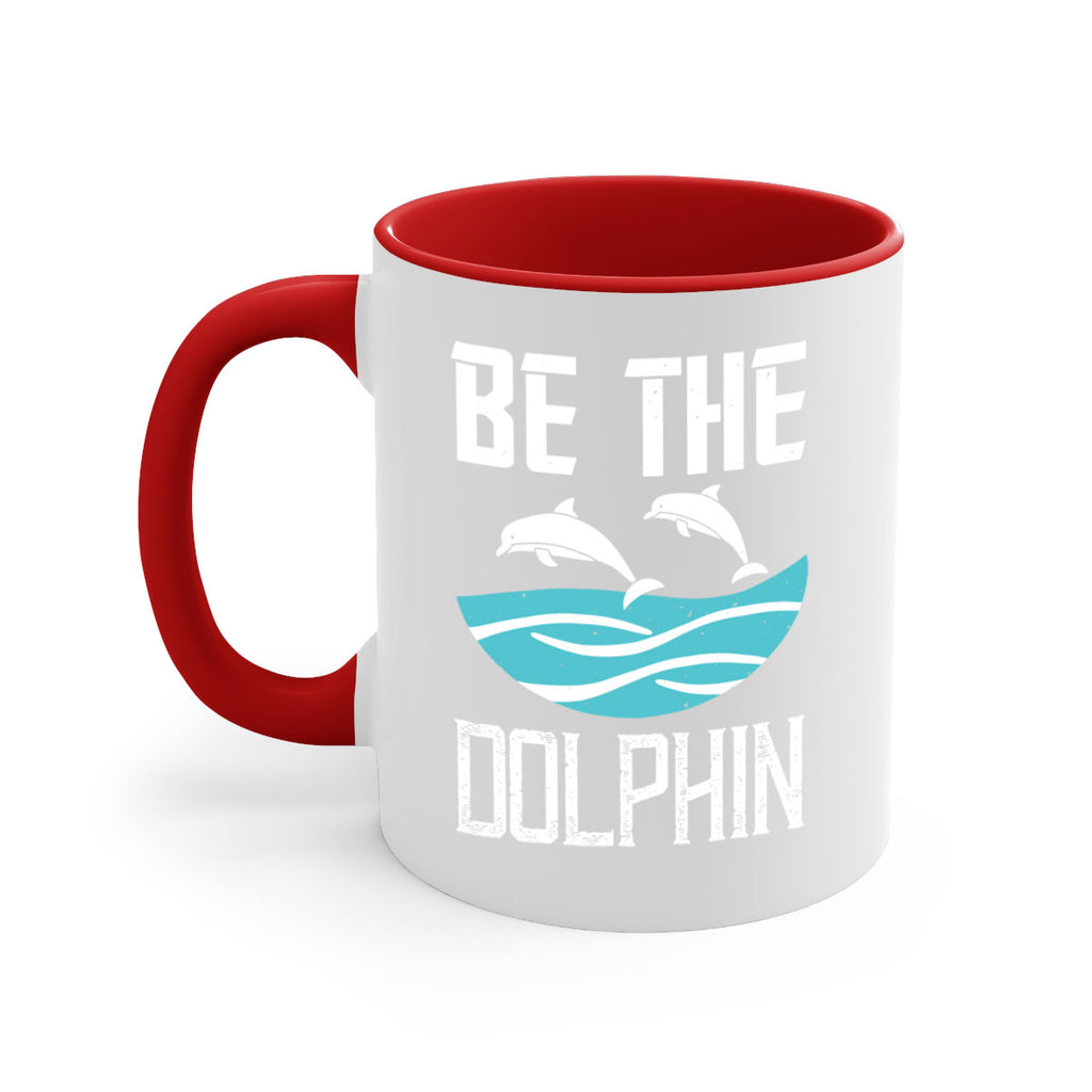 be the dolphin 1429#- swimming-Mug / Coffee Cup