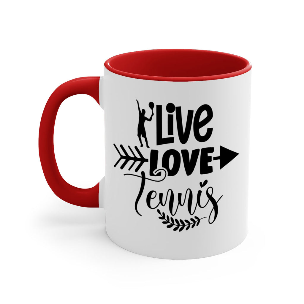 live love Tennis 819#- tennis-Mug / Coffee Cup