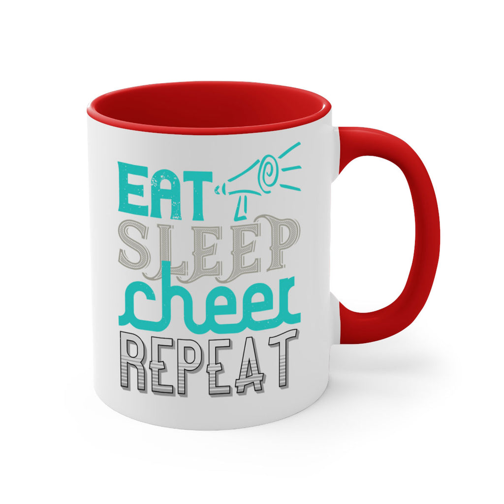 Eat sleep cheer reapet 1317#- football-Mug / Coffee Cup