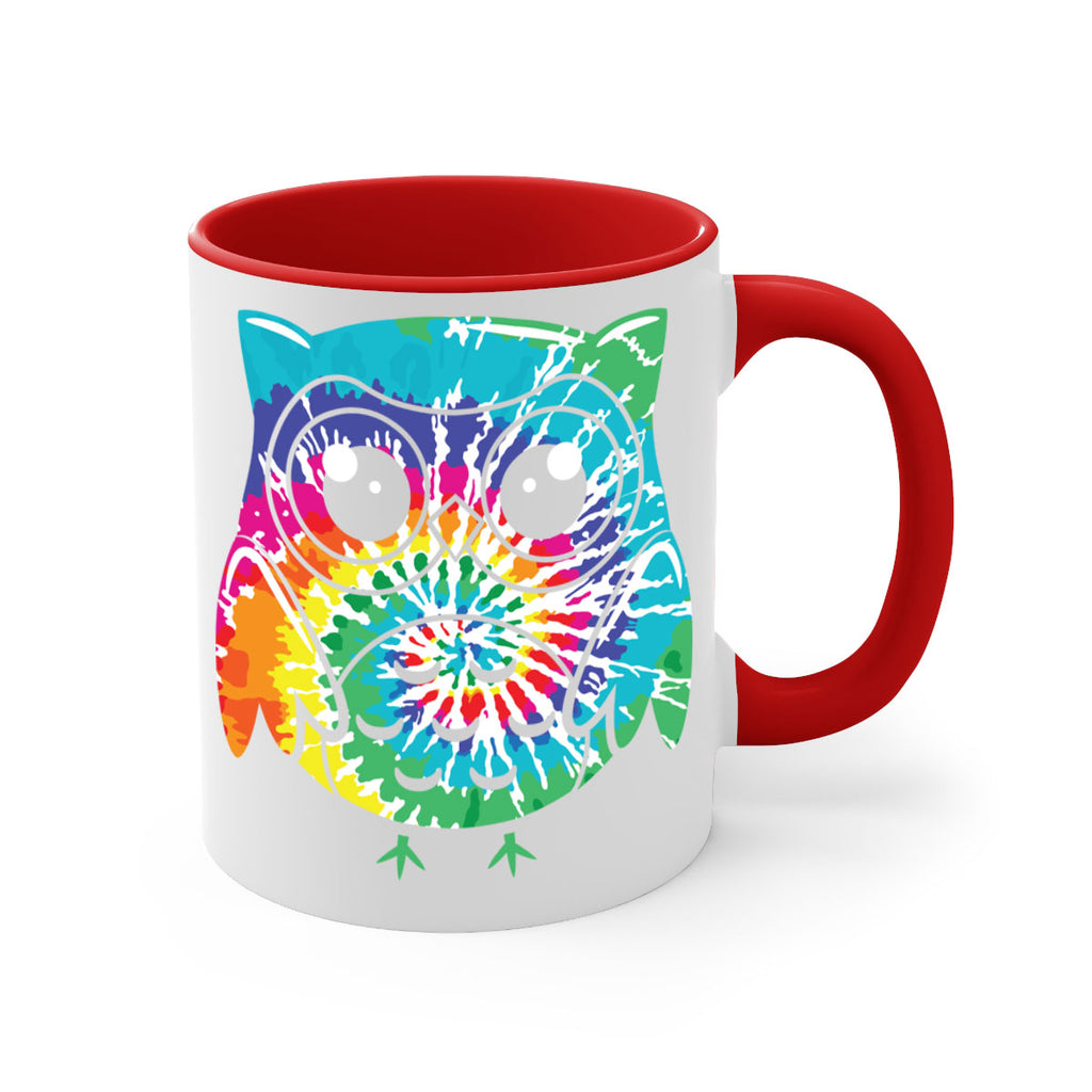 Graphic Owl Tiedye A TurtleRabbit 8#- owl-Mug / Coffee Cup