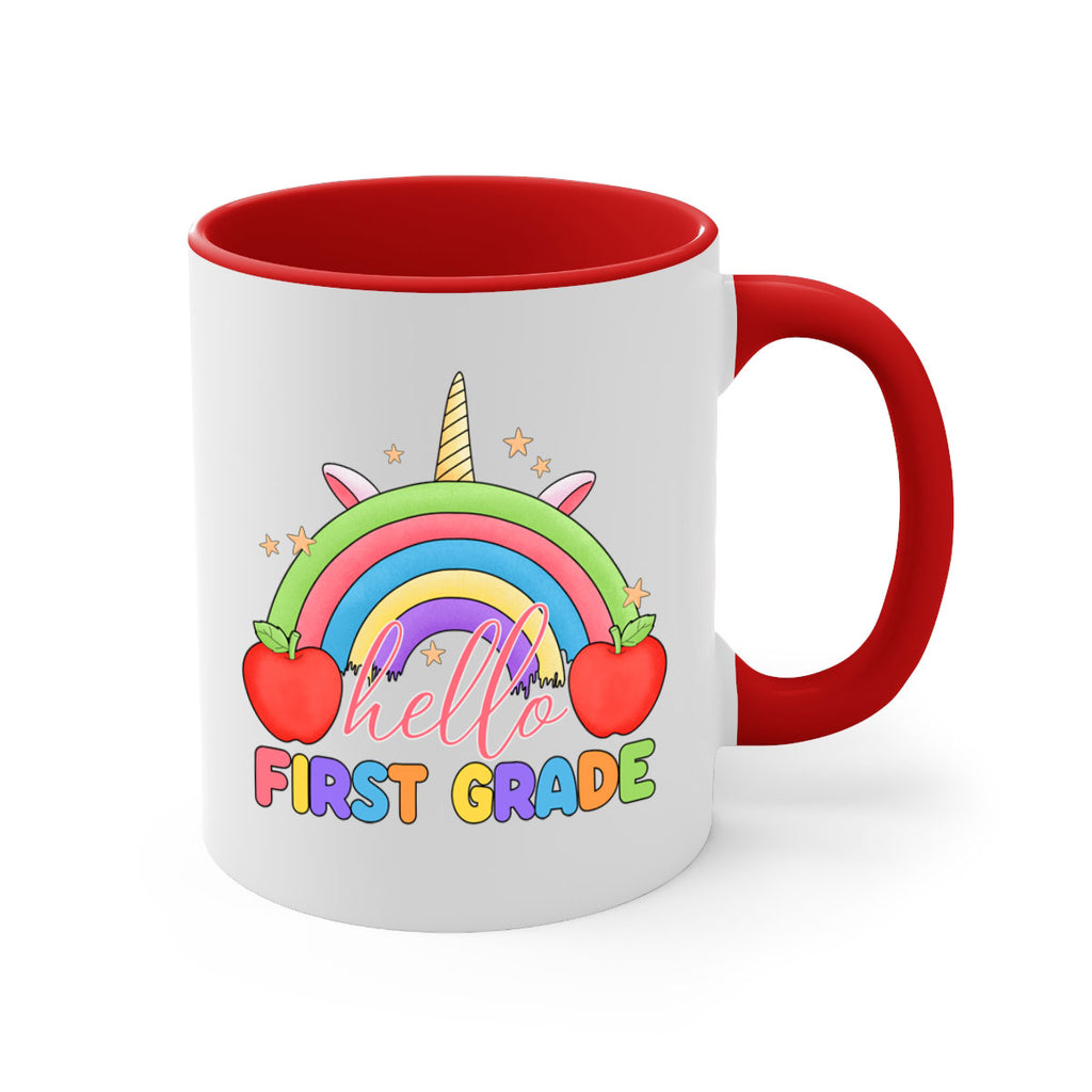 Hello 1st Grade Unicorn Rainbow 12#- First Grade-Mug / Coffee Cup