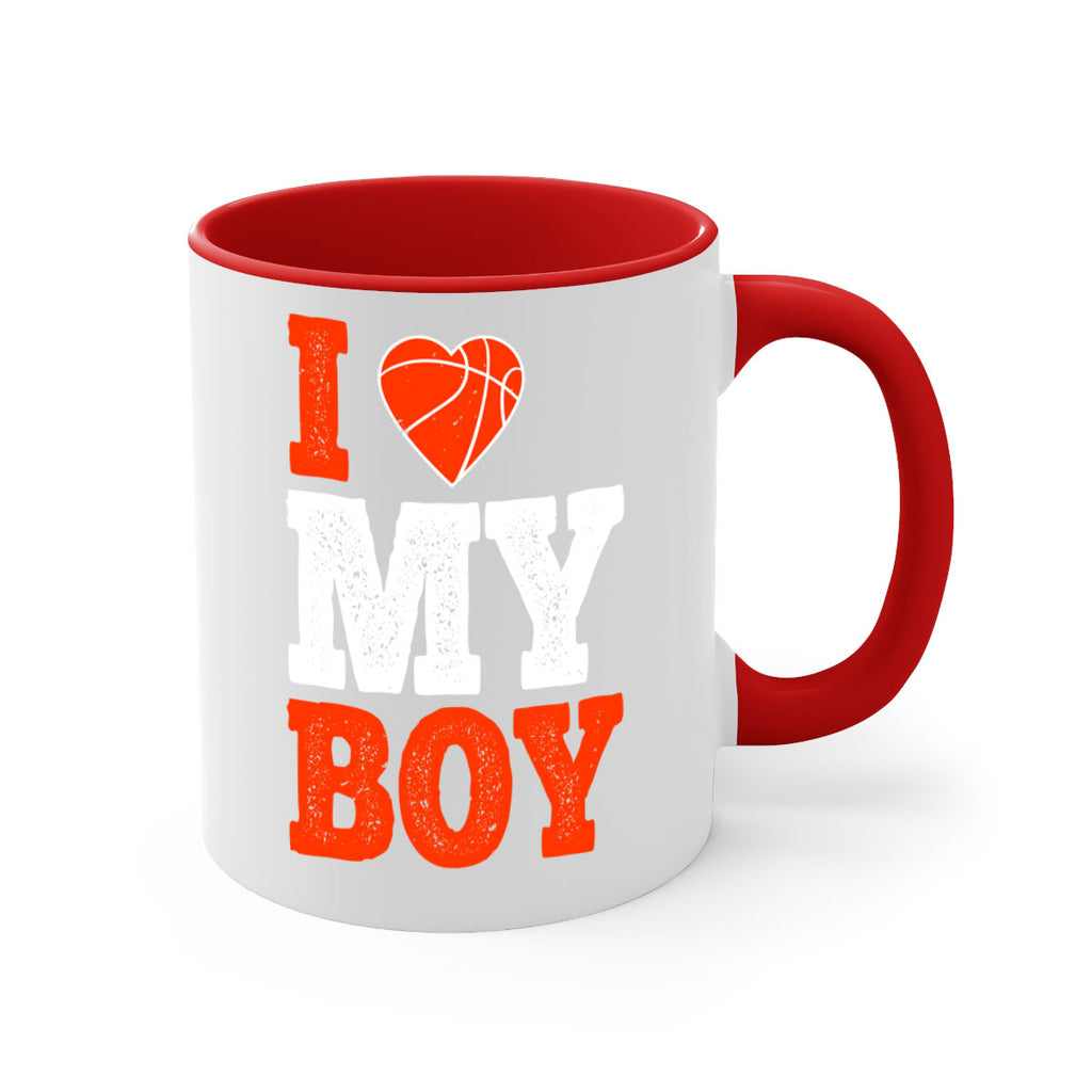 I love my boy 2254#- basketball-Mug / Coffee Cup