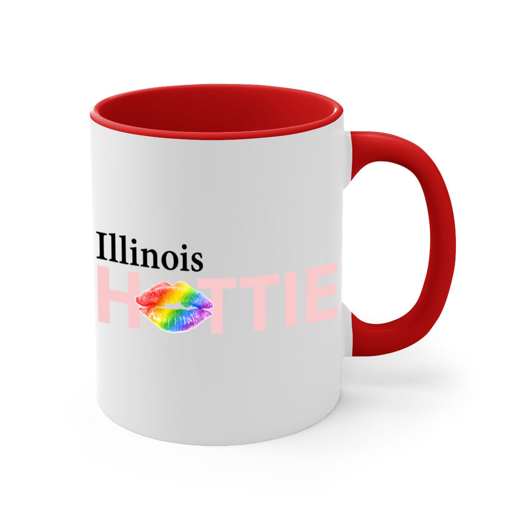 Illinois Hottie with rainbow lips 13#- Hottie Collection-Mug / Coffee Cup