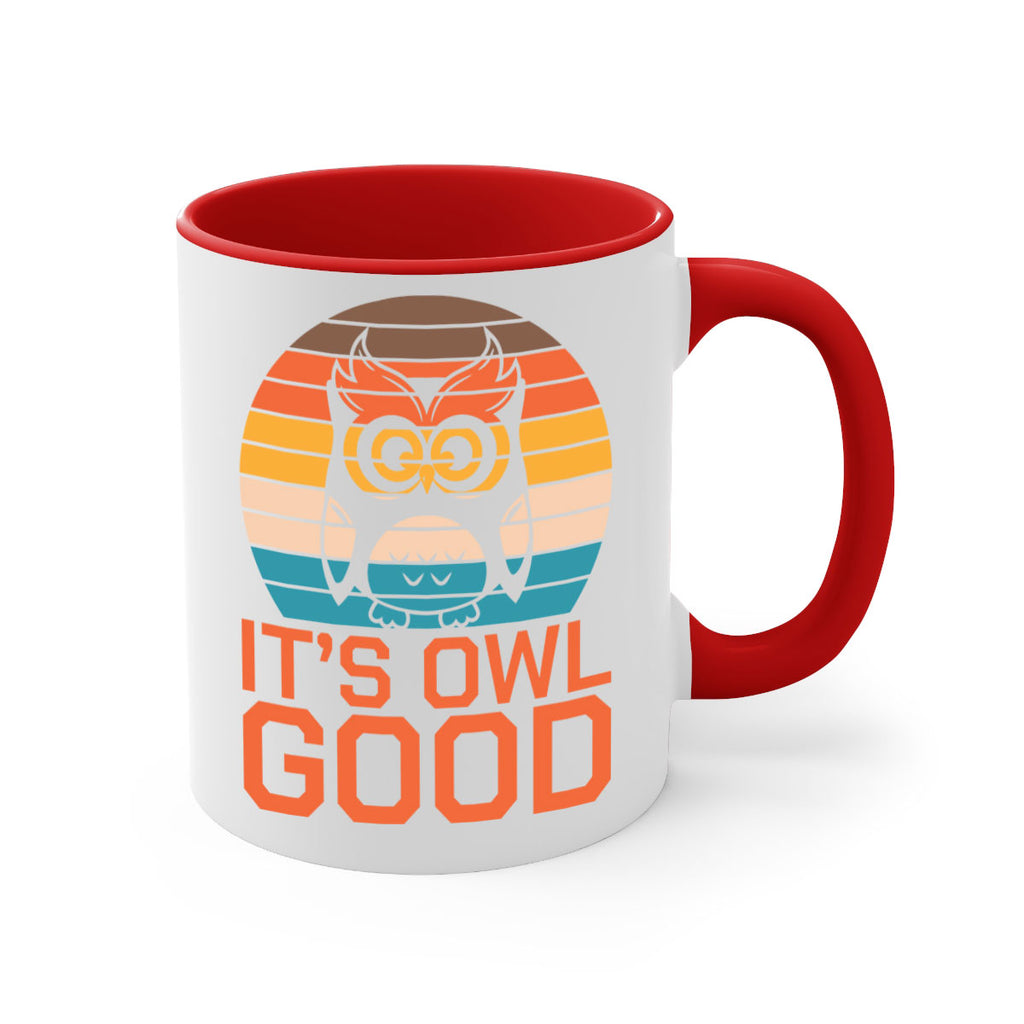 Its Owl Good Retro Owl A TurtleRabbit 10#- owl-Mug / Coffee Cup