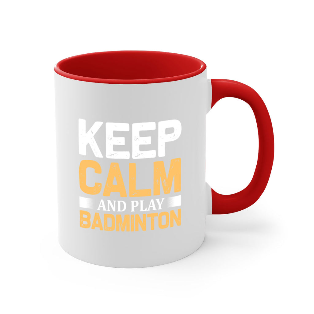 Keep calm 958#- badminton-Mug / Coffee Cup