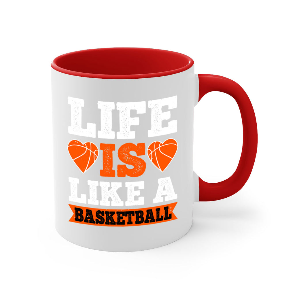 Life is like a basketball 2042#- basketball-Mug / Coffee Cup