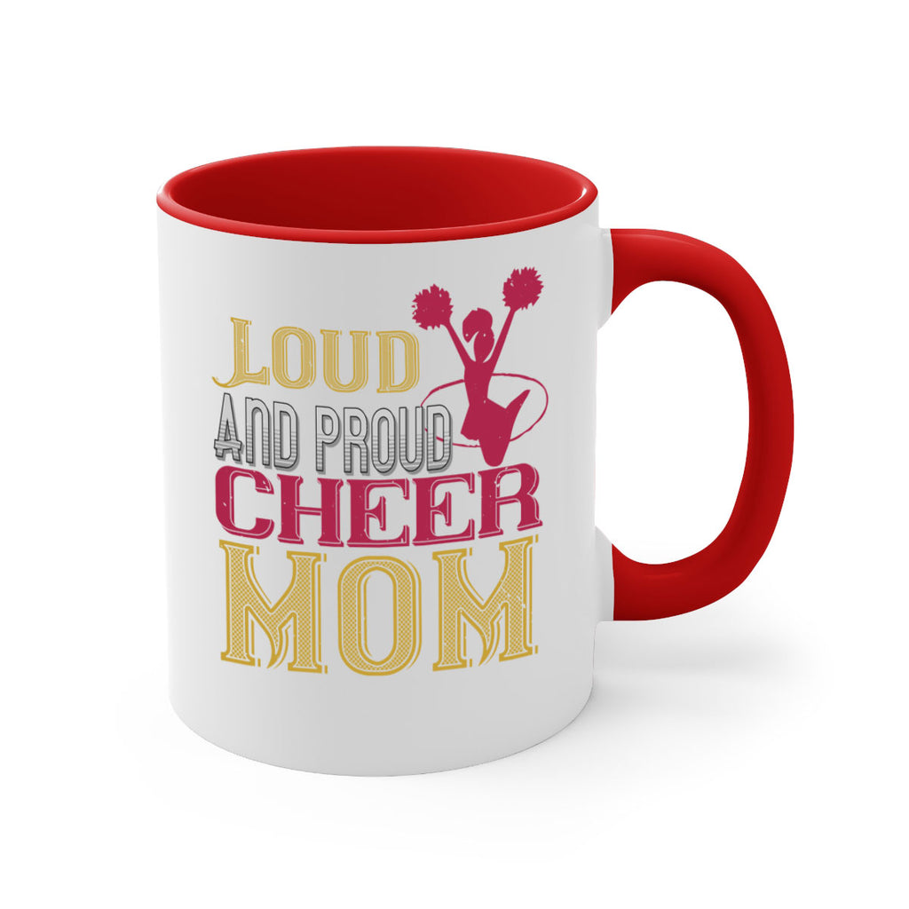 Loud proud cheer mom 764#- football-Mug / Coffee Cup