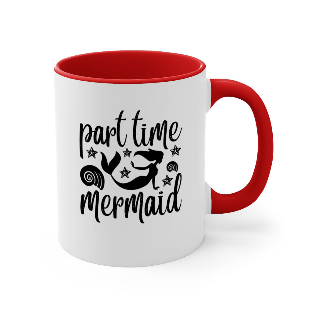 Part time mermaid design 536#- mermaid-Mug / Coffee Cup
