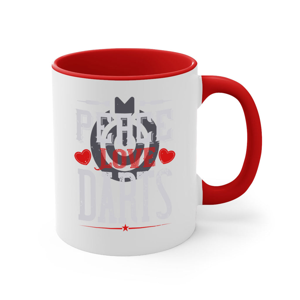 Peace Love Darts 1875#- darts-Mug / Coffee Cup