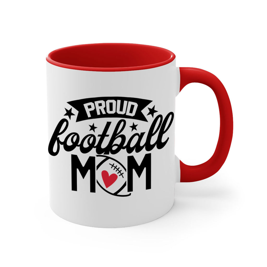 Proud football mom 563#- football-Mug / Coffee Cup