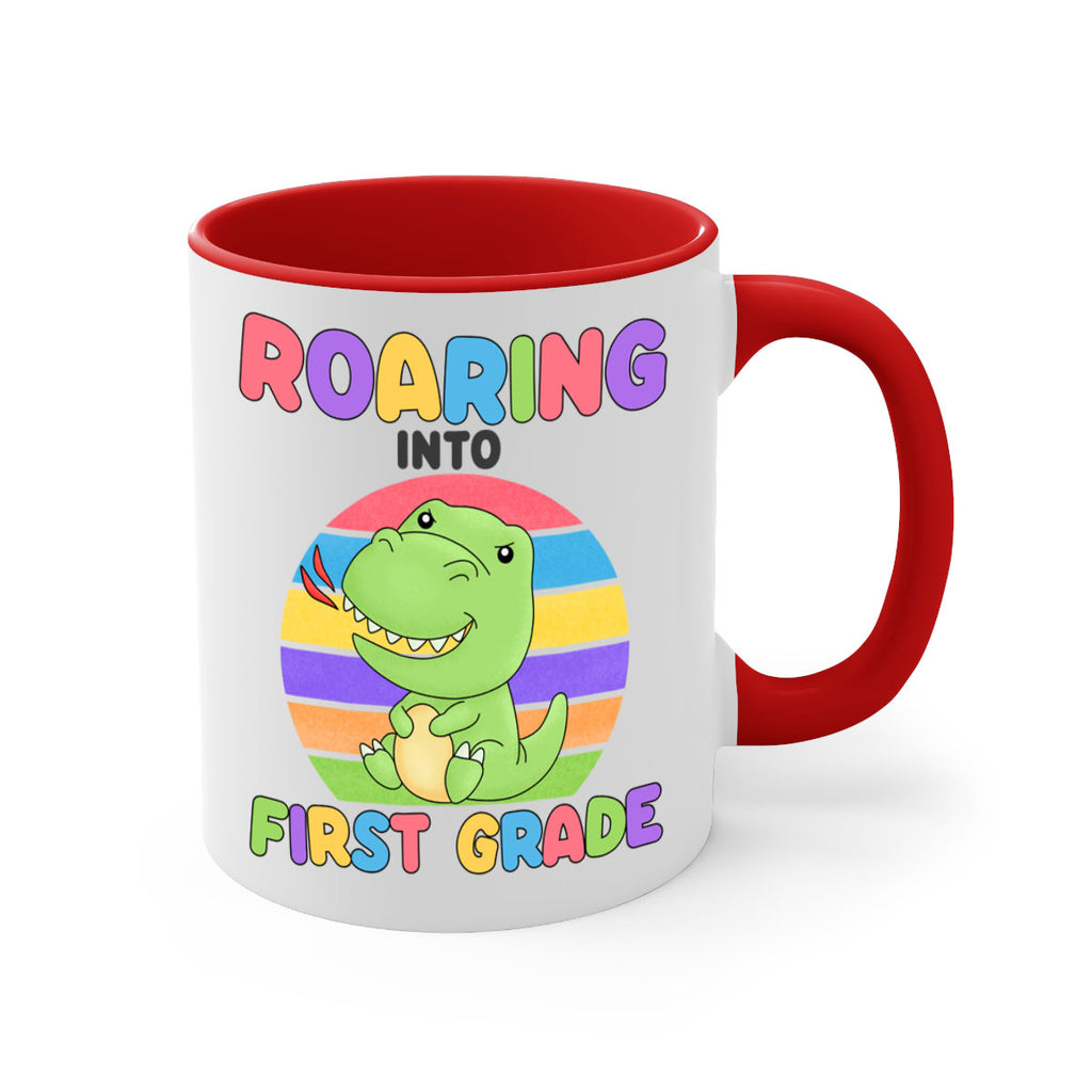 Roaring to 1st Grade Trex 2#- First Grade-Mug / Coffee Cup