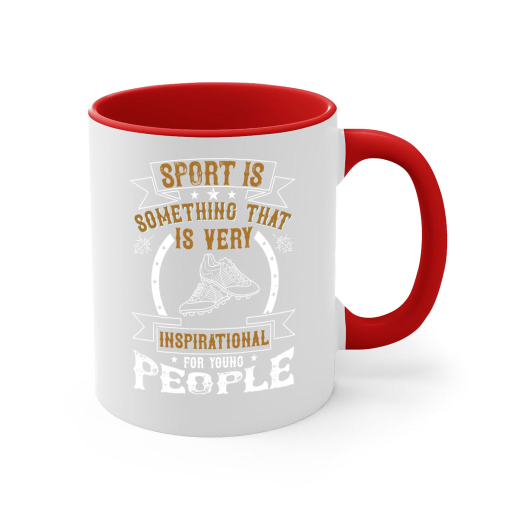 Sport is something that is very inspirational for young people 432#- soccer-Mug / Coffee Cup