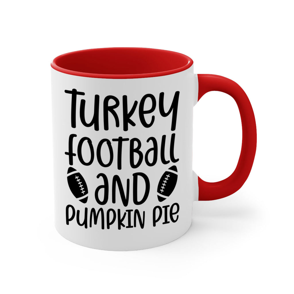 Turkey Football And Pumpkin Pie 622#- fall-Mug / Coffee Cup
