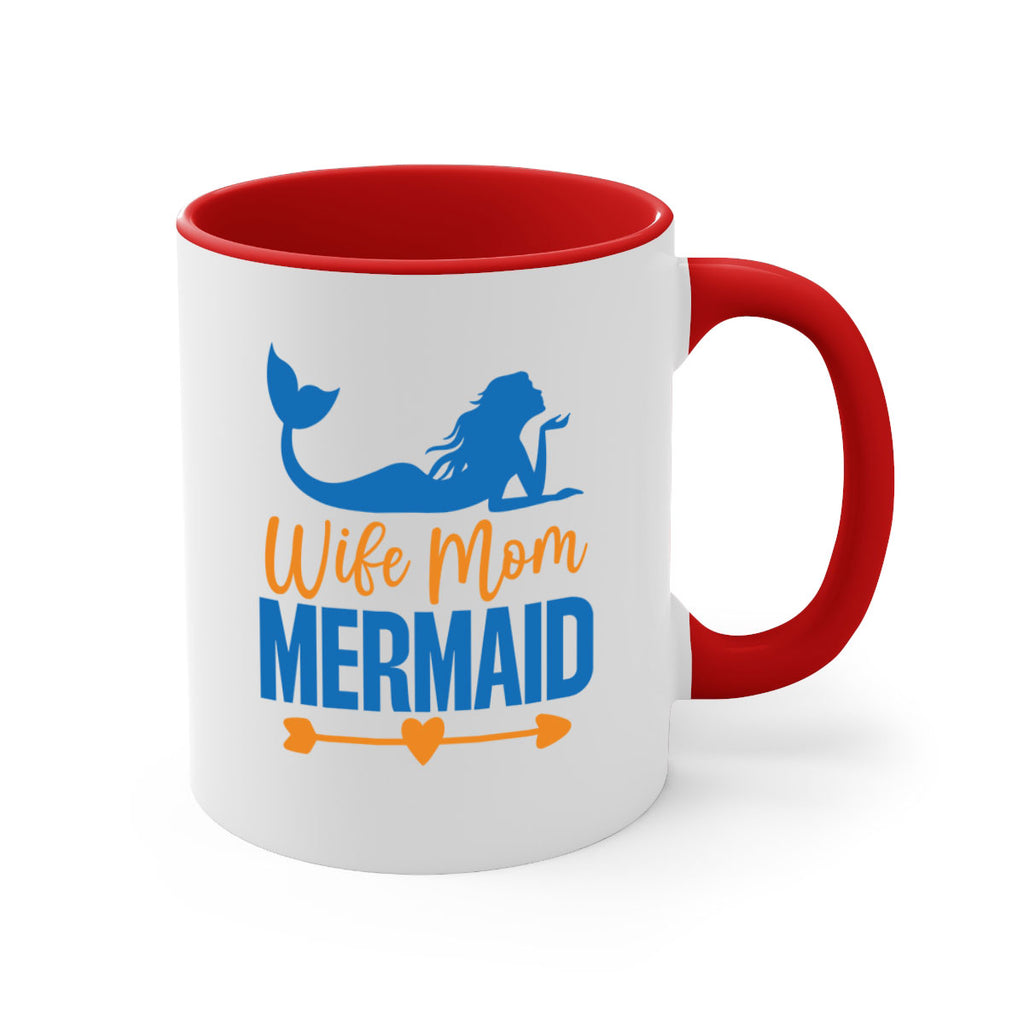 Wife Mom Mermaid 673#- mermaid-Mug / Coffee Cup