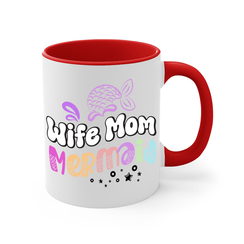 Wife Mom Mermaid 676#- mermaid-Mug / Coffee Cup