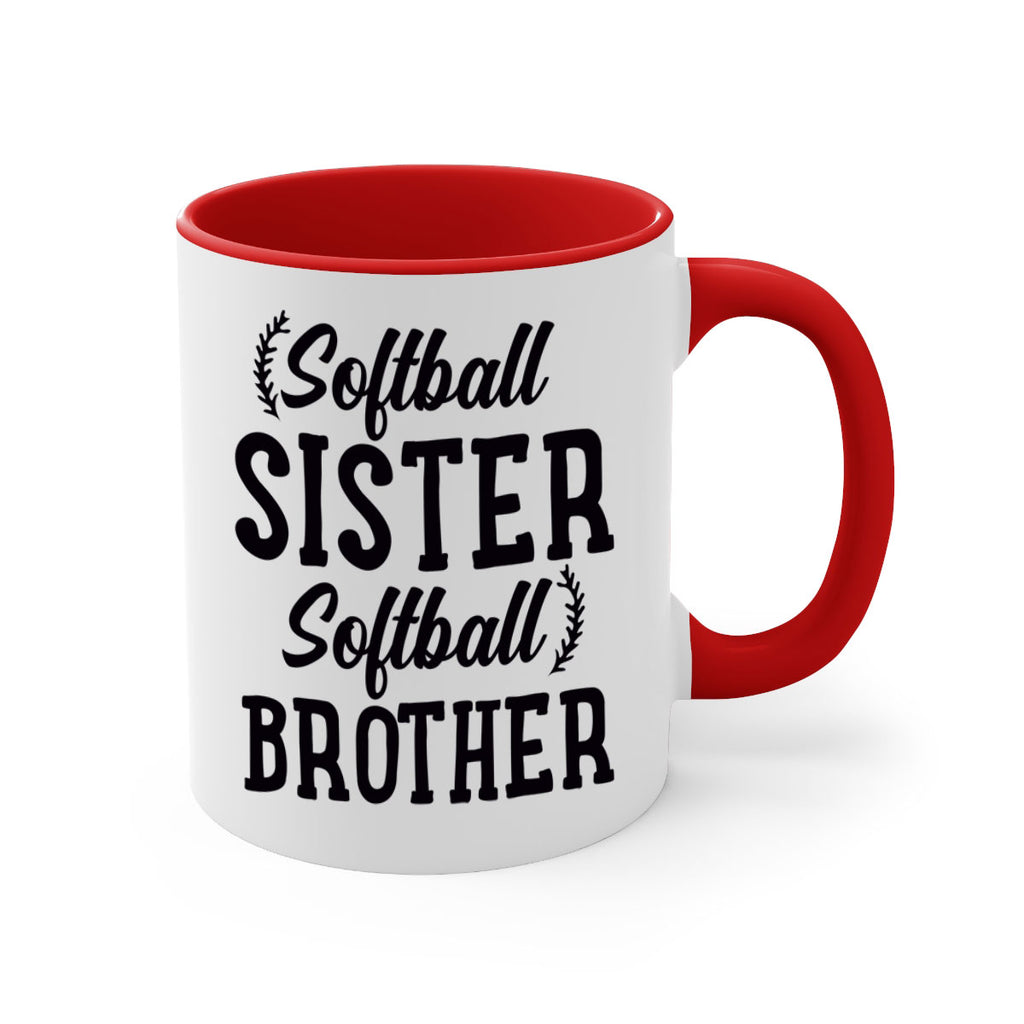 softball sister softball brother 2273#- softball-Mug / Coffee Cup