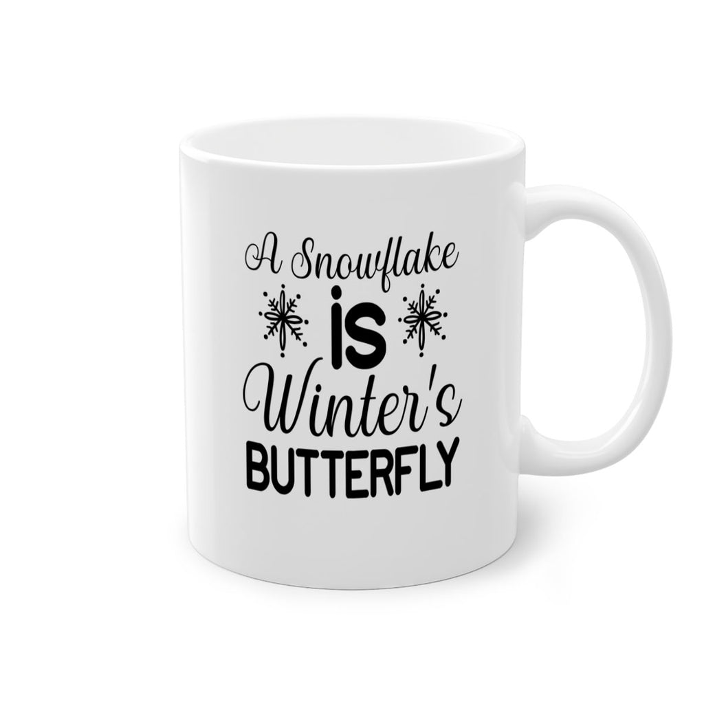 A Snowflake is Winters Butterfly3#- winter-Mug / Coffee Cup