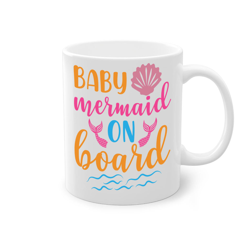 Baby Mermaid On Board 39#- mermaid-Mug / Coffee Cup